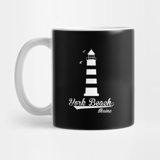 Nautical York Beach Maine Lighthouse Mug